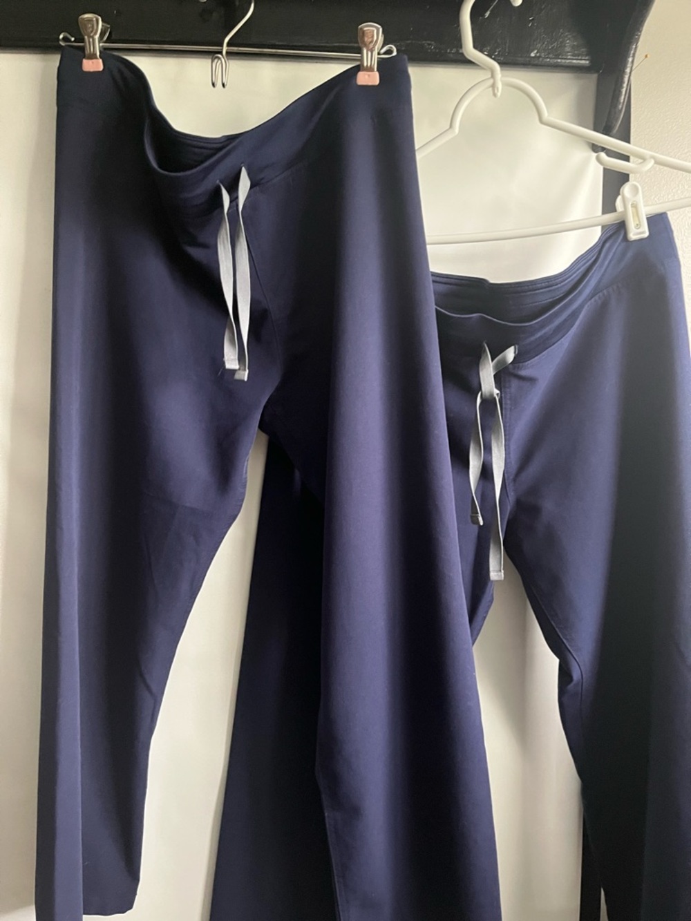 Figs Navy Pants with Silver Drawstrings medium petite bundle of 2